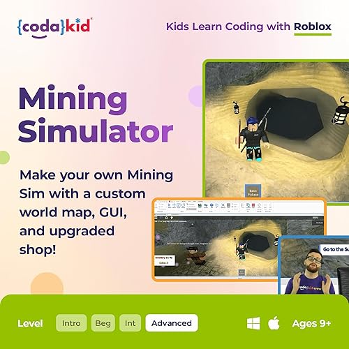 Miniatura 5 de CodaKid Roblox Coding, Award-Winning, Coding for Kids, Ages 9+ with Online Mentoring Assistance, Learn Computer Programming and Code Fun Games with