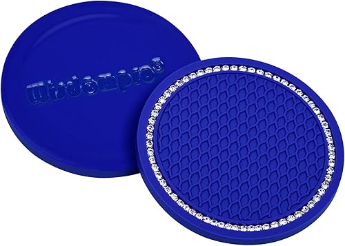 Miniatura 7 de Wisdompro - Posavasos para automóvil, paquete de 4 posavasos de PVC para automóvil, antideslizantes, accesorios universales