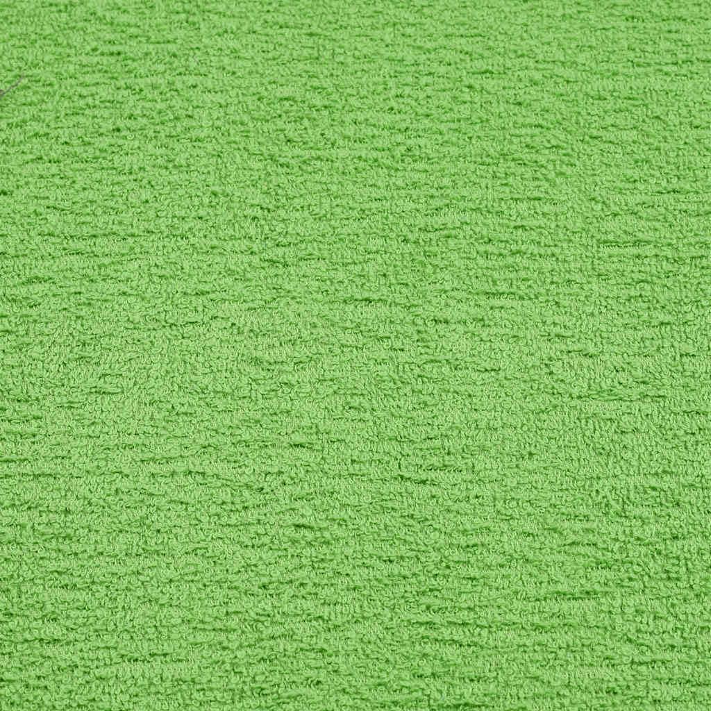 Set di 12 asciugamani Frog, in cotone, soffici asciugamani per bagno e ospiti, assorbenti, 360 g/m², colore: verde mela