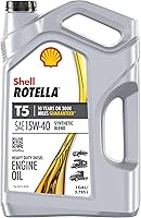 Vista 10 de Shell Rotella T5 Synthetic Blend 15W-40 Aceite de Motor, 1 Galón (Paquete de 3)