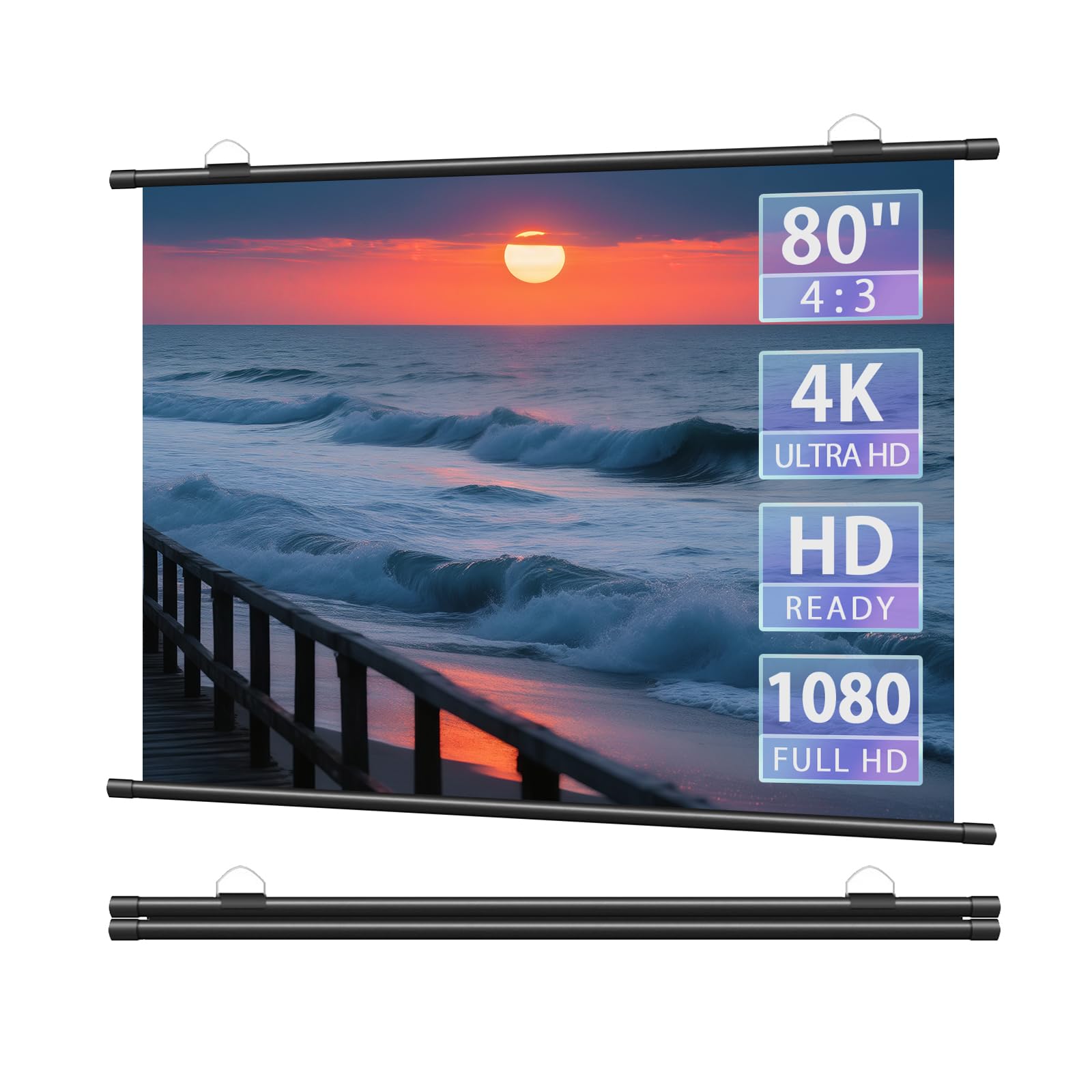 【新品未使用 未開封】80インチ 4Kプロジェクタースクリーン サンワダイレクト本店 サンワサプライ【オフィス・PC周辺通販】