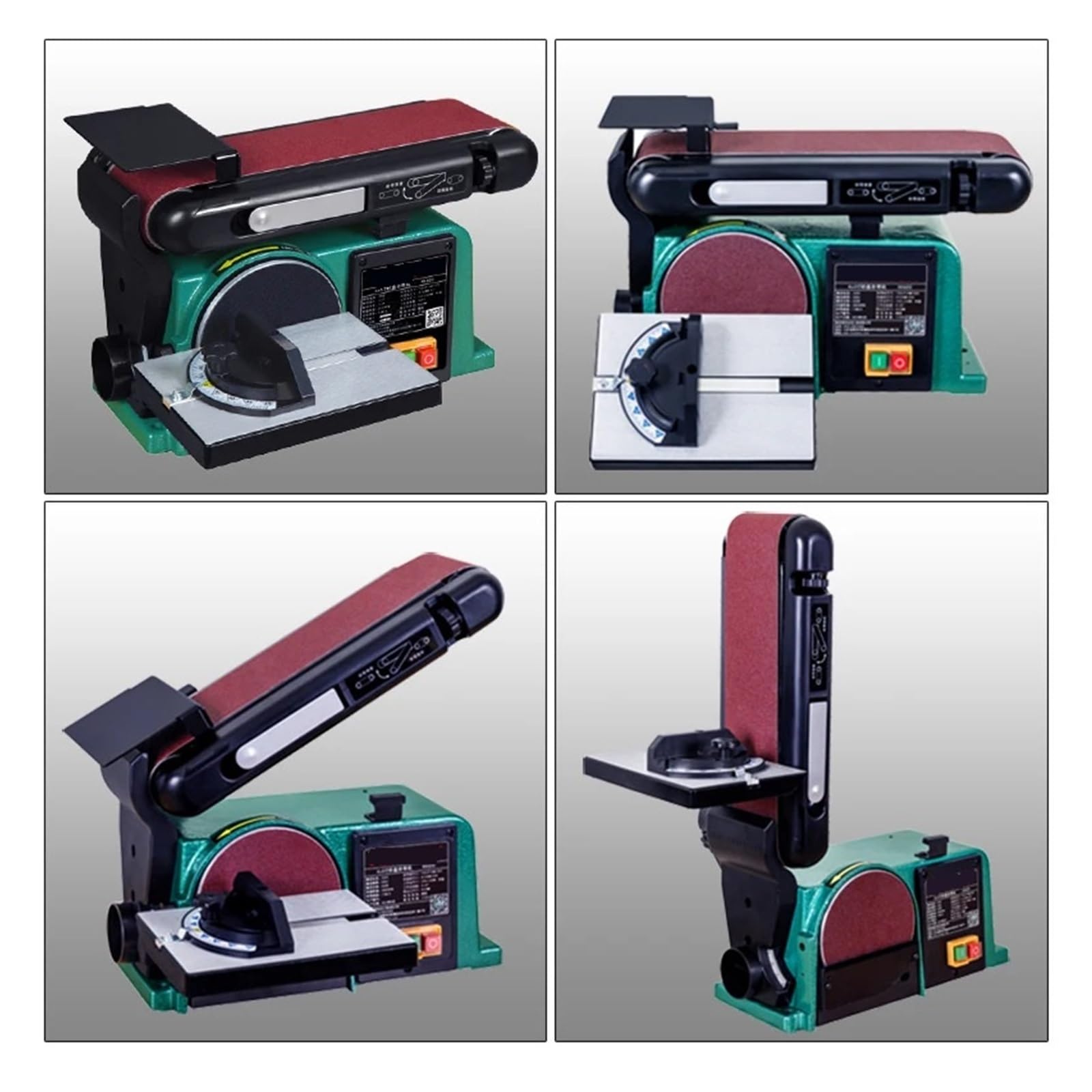 Levigatrice a nastro elettrica 550W Rettificatrice lucidatura fai da te Utensile elettrico levigatrice elettrica da tavolo multifunzionale