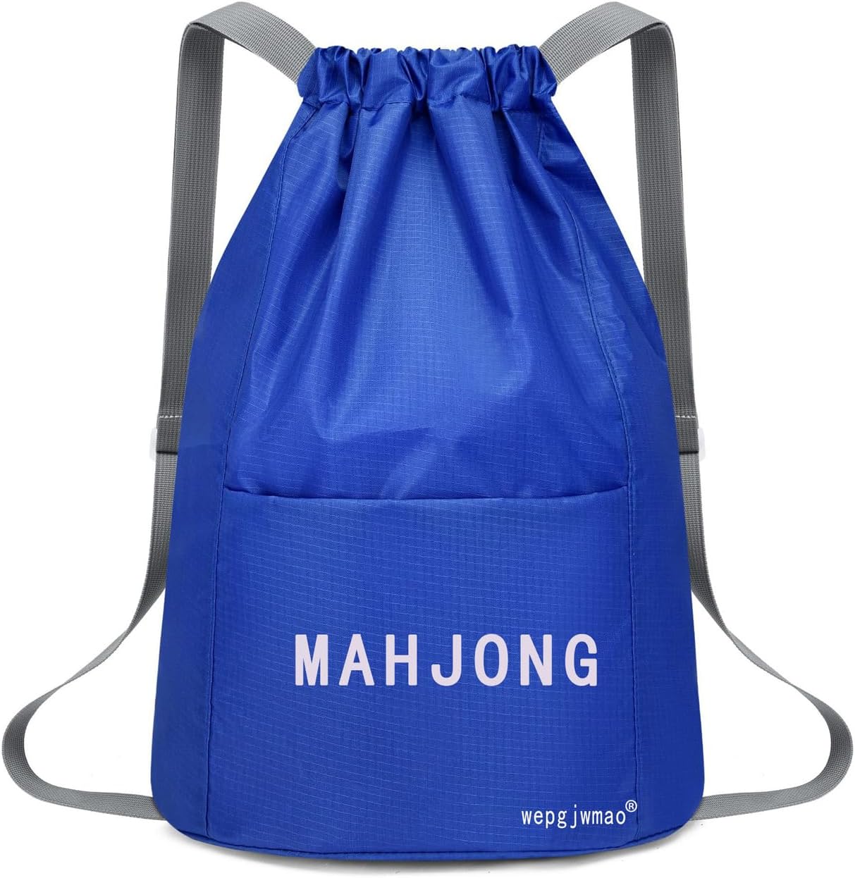Mahjong Tile Bag - Canvas Organizer Holds 166 Tiles & 4 Racks,Travel Mahjong Bag with Double Shoulder