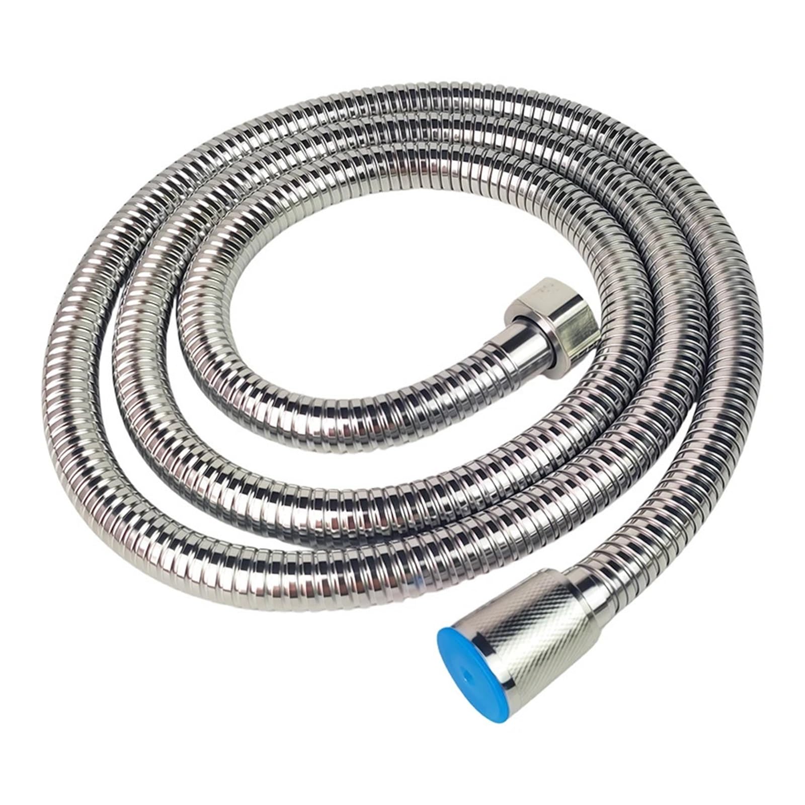 Mmzrukywv 2M Stainless Steel Shower Hose Double-Buckle 1.5M/ Explosion-Proof G1/2" Universal Bathroom Water Pipe(2M)