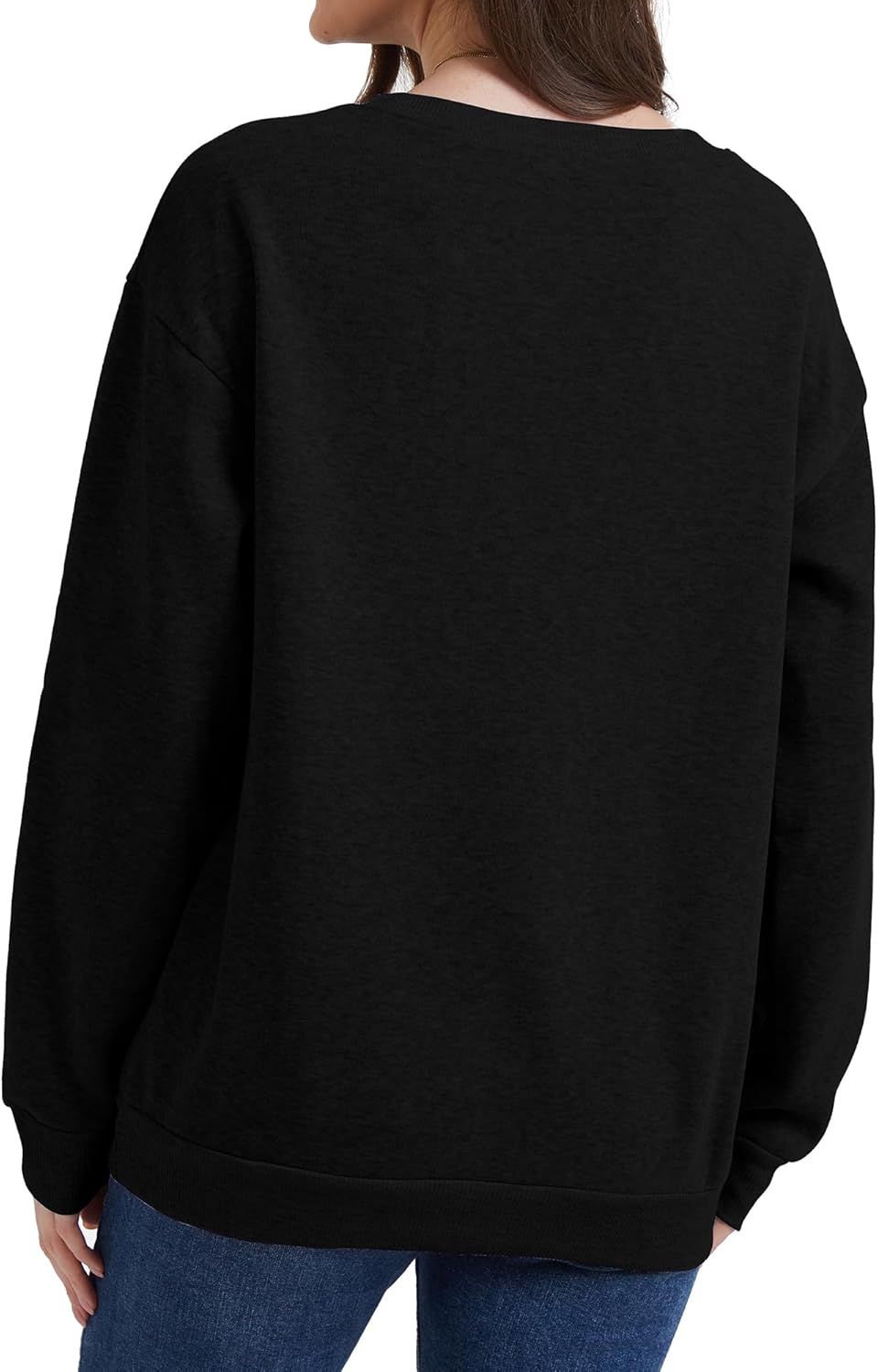 Womens Dog Mama Sweatshirts Dog Paw Print Love Heart Graphics Long Sleeve Crewneck Pullover Casual T-Shirts - Image 6