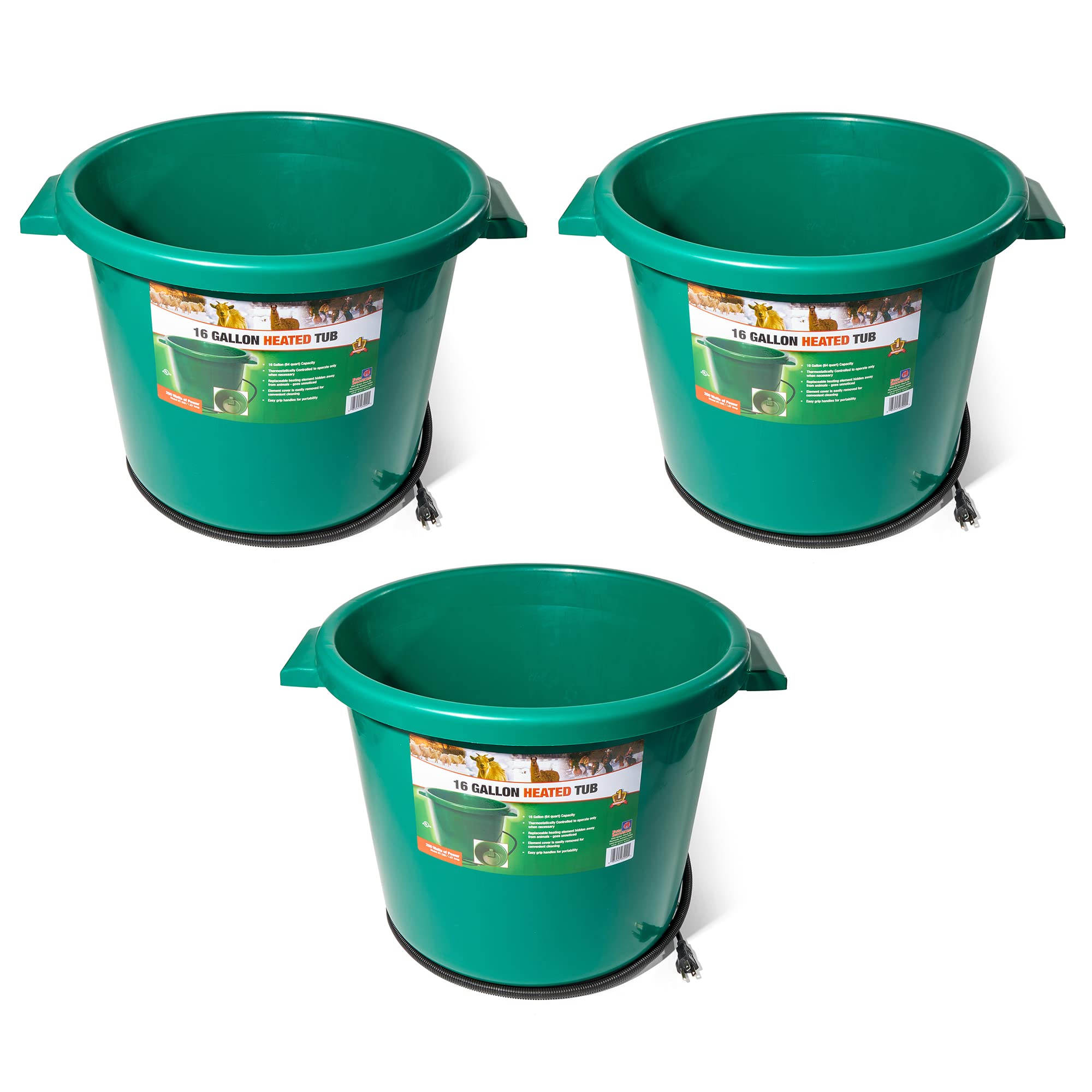 Heated Water Bucket - Freeze-Proof for Animals -11