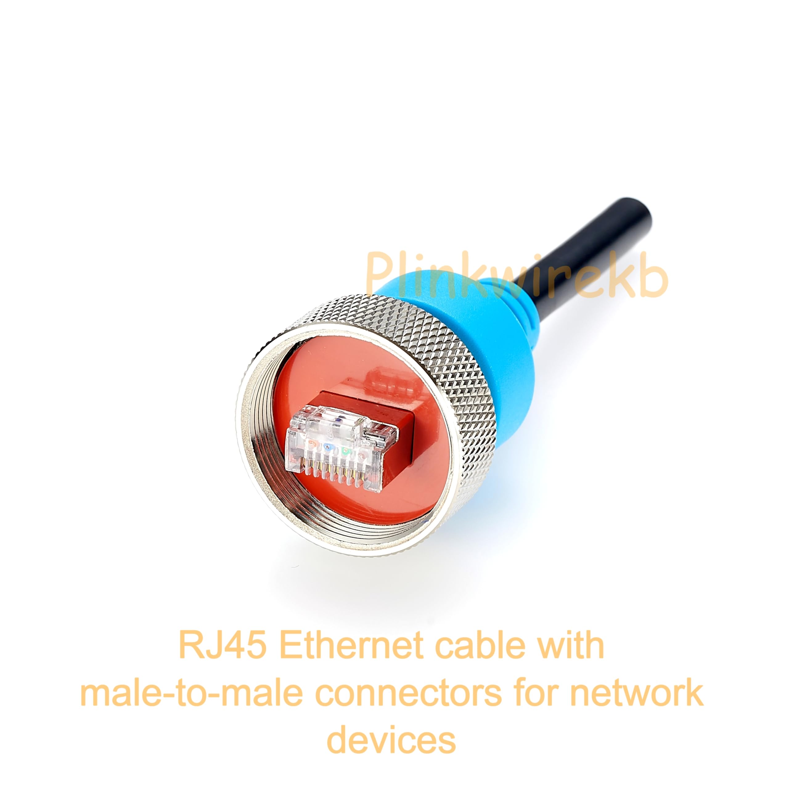 Cavo Ethernet RJ45 maschio a maschio, IP67, 1 m