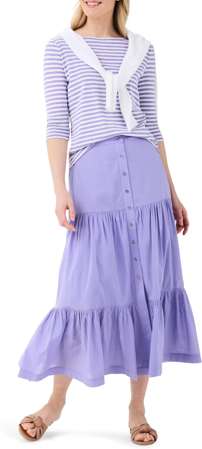 NIC+ZOE Women's Cotton Tiered Skirt