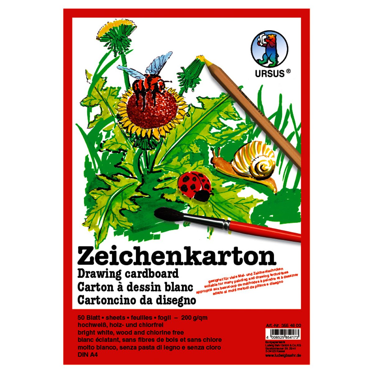 Zeichenkarton 200 g/qm DIN A3 - 250 Blatt