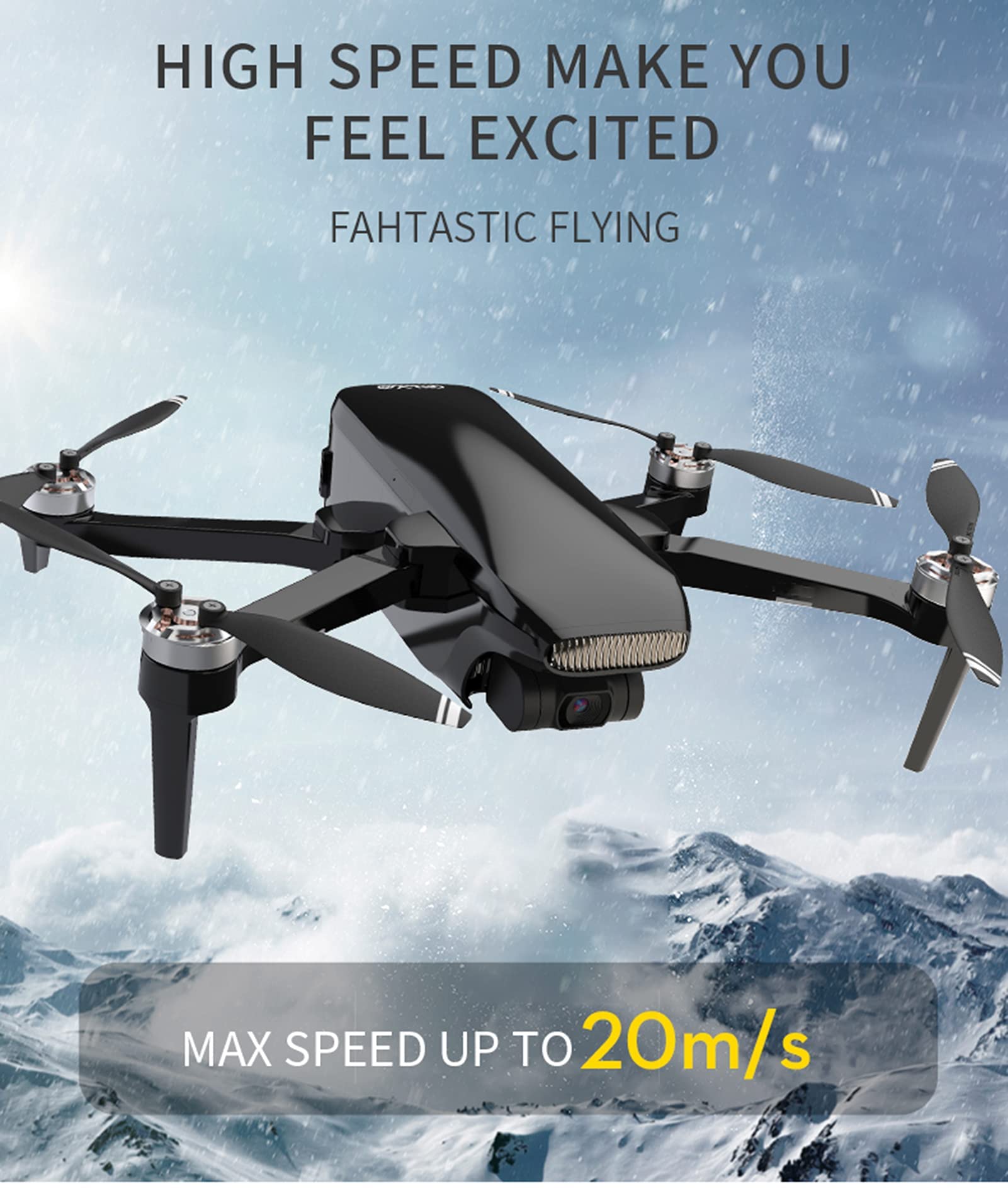 Drone GPS Professionale per Adulti 5 km 5G FPV Mini droni con Fotocamera cardanica a 3 Assi 4K e 35 Minuti di Tempo di Volo Brushless RC Quadcopter
