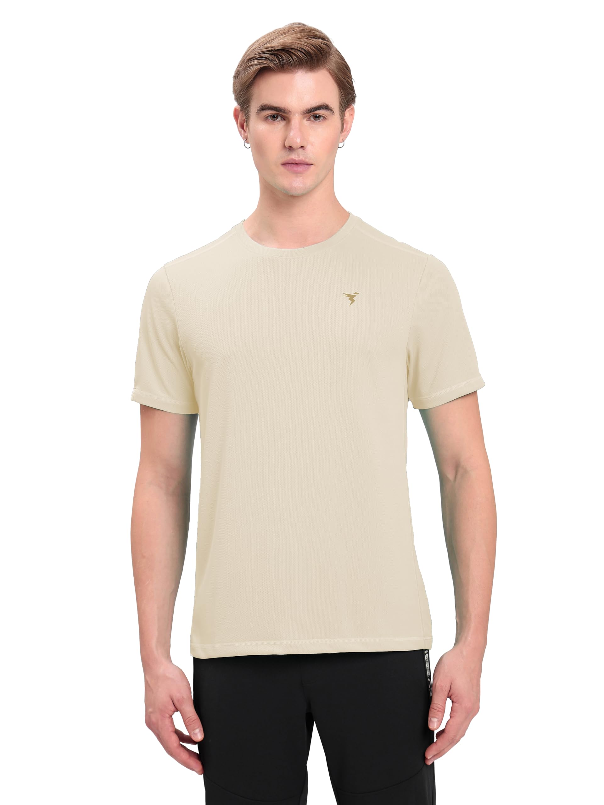 TECHNOSPORT Men's Slim Fit Polyester Activewear Sports T-Shirt with Moisture-Wicking Comfort for Workout, Running & Gym-picture-36