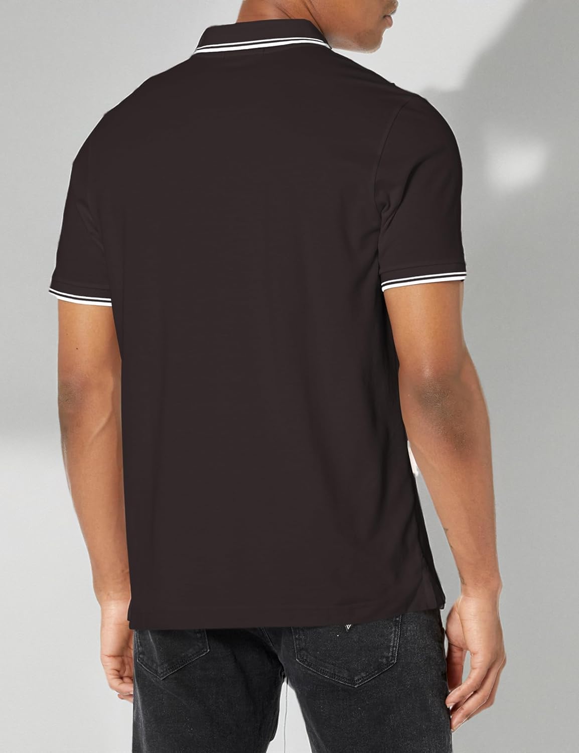 KARL LAGERFELD Paris Men's Sportswear Polo,Black,X-Large - Image 3