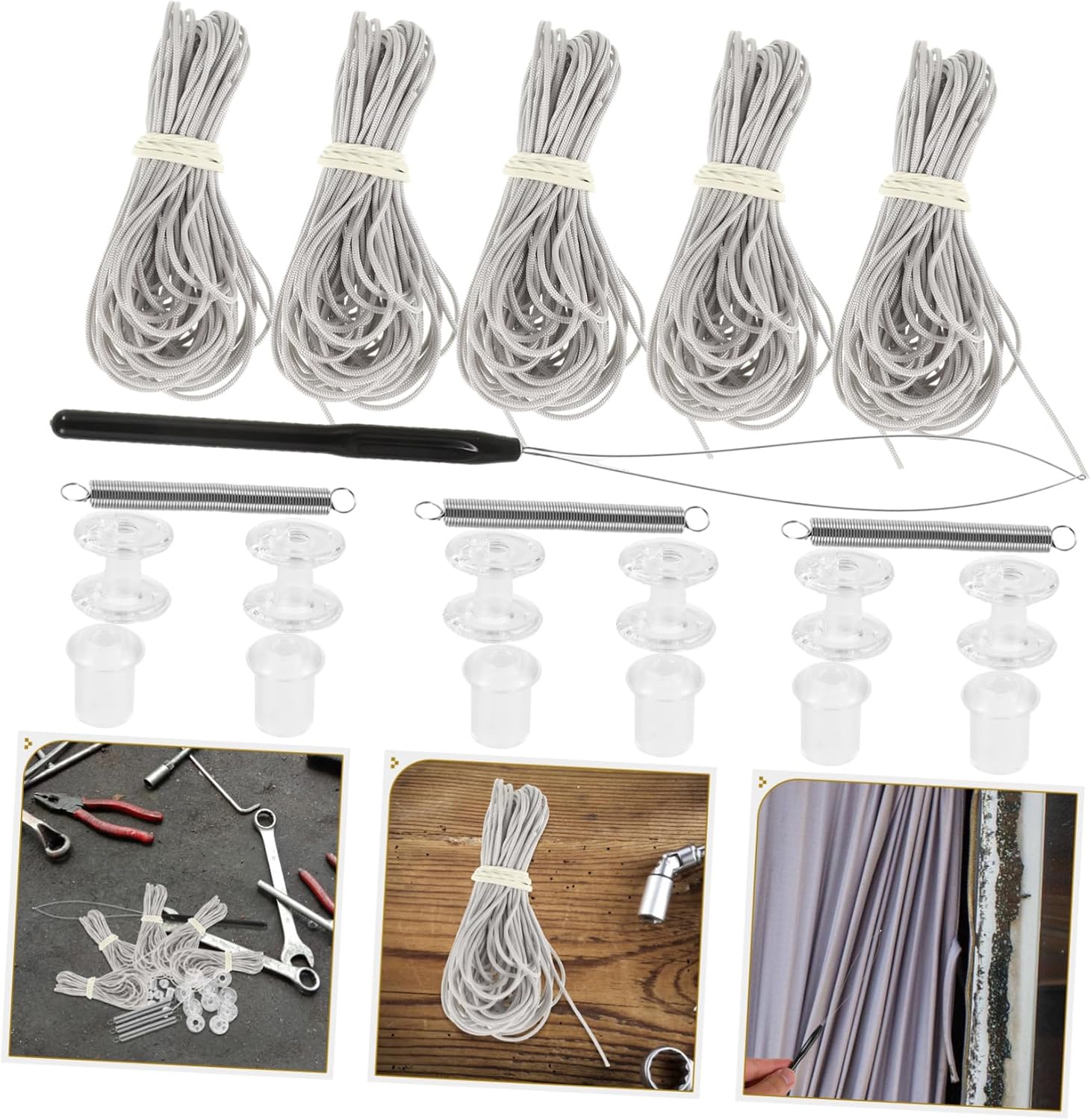 5sets Rv Window Shade Restringing Kit for Camper Replacement Blinds Privacy Protection Easy Install Compatible Rv Window Configurations