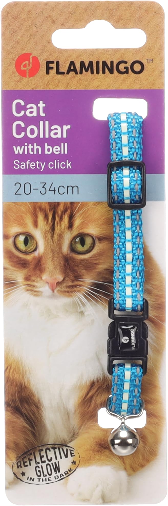 Cat Collar Jinxy Light blue 20-34cm 10mm