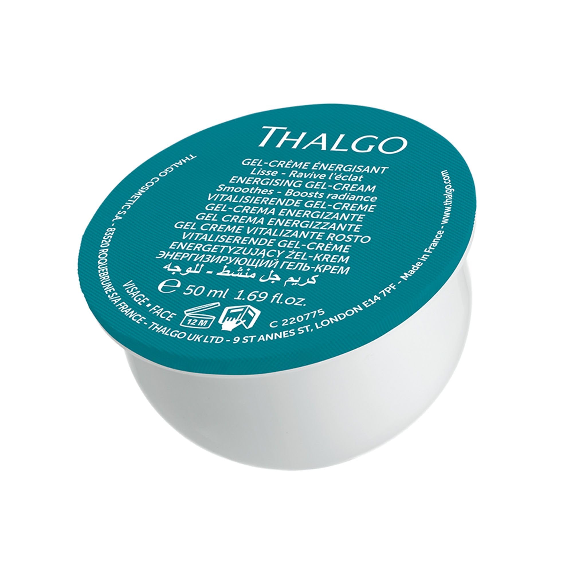 THALGO Spirulina Boost 2.0 Crema de gel revitalizante, 50 ml, suaviza la piel y mejora la luminosidad