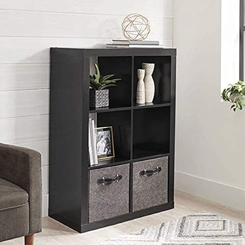 Miniatura 4 de Better Homes and Gardens - Mueble organizador cuadrado de 4 cubos, para almacenamiento, estantería o biblioteca