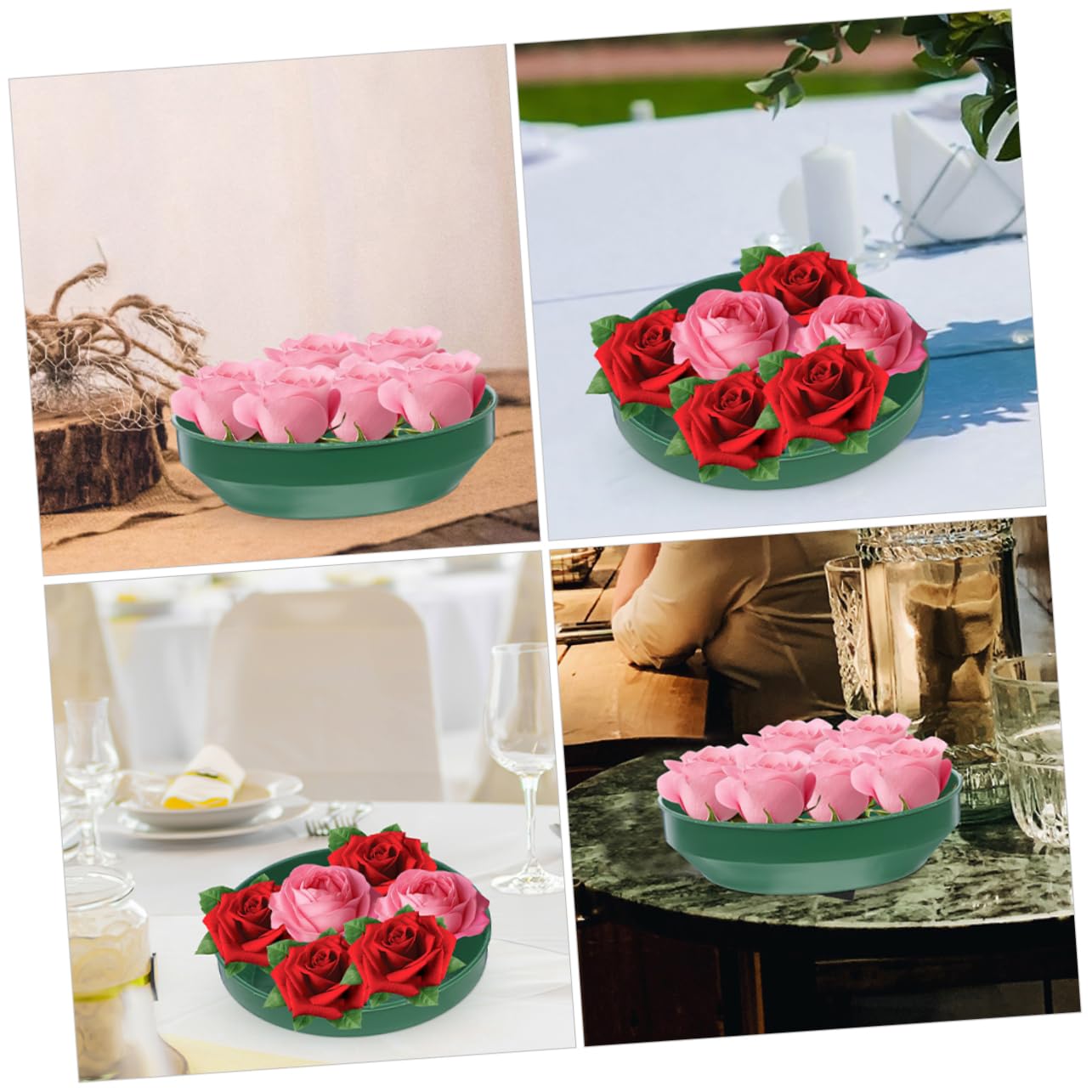 BESPORTBLE 24pezzi Vassoi Schiuma Per Composizioni Floreali Tray Per Fiori Vassoi Per Fiori Fai Da Te Per Matrimoni e Decorazioni Domestiche