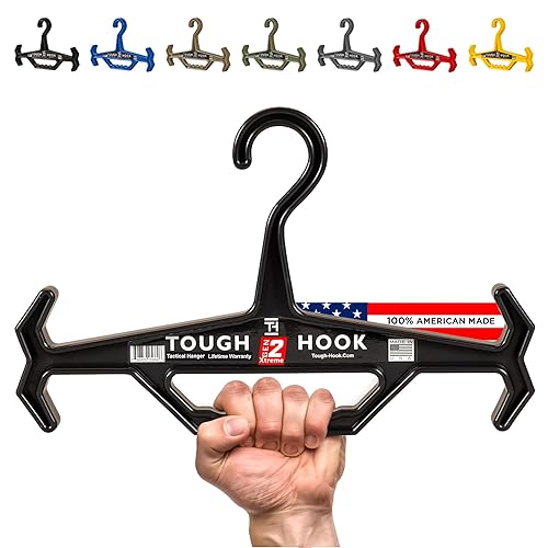 Tough Hook Original Multipurpose Heavy Duty Hanger, USA Made, Anti-Slip,