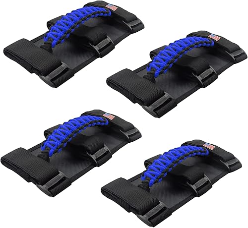 Vista 59 de 4 asas de agarre de barra antivuelco compatibles con Jeep Wrangler JLU JK JKU TJ YJ LJ JT JL y Gladiator JT 1987-2021 UTV y ATV, se adapta a barras