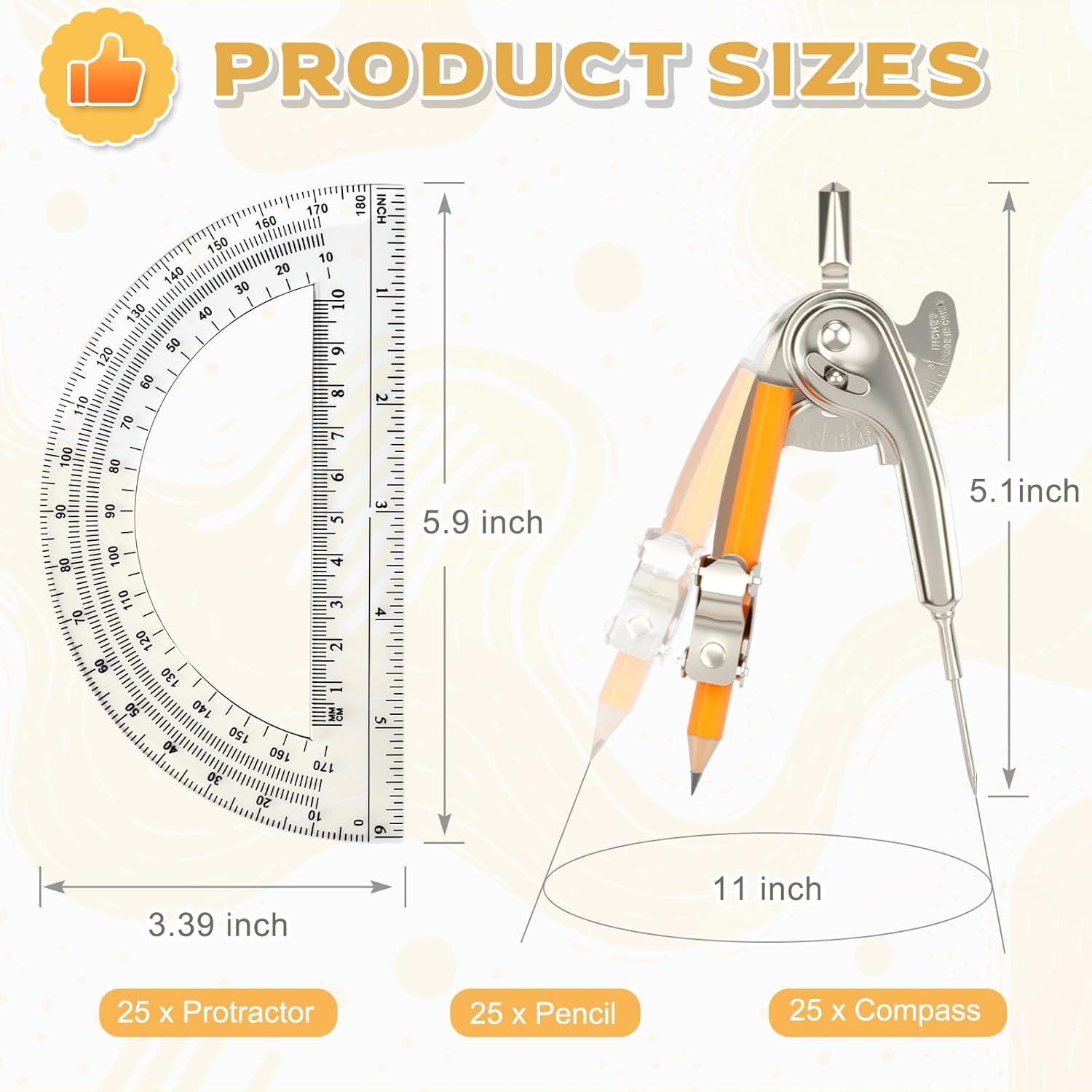 Amazon | 学生用定規セット 定規付き数学分度器コンパス クラスの備品および学校用の三角定規セット 12点 | 定規・分度器セット | 文房具・  オフィス用品 Coopay 数学幾何学ツール7点セット プラスチック定規 三角定規 分度器 コンパス 鉛筆芯 学校 自宅 オフィス用品 50個パック ジオメトリツールセット 幾何学用数学コンパス 6インチ分度器セット 鉛筆付きメタルコンパスと透明プラスチック分度器付き