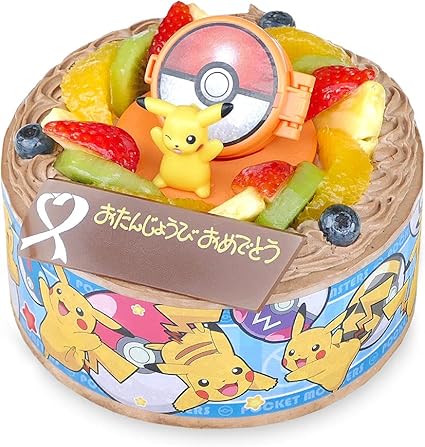 Amazon キャラデコお祝いケーキ ポケットモンスター 生チョコクリーム 5号 Bandai ケーキ 洋菓子 通販