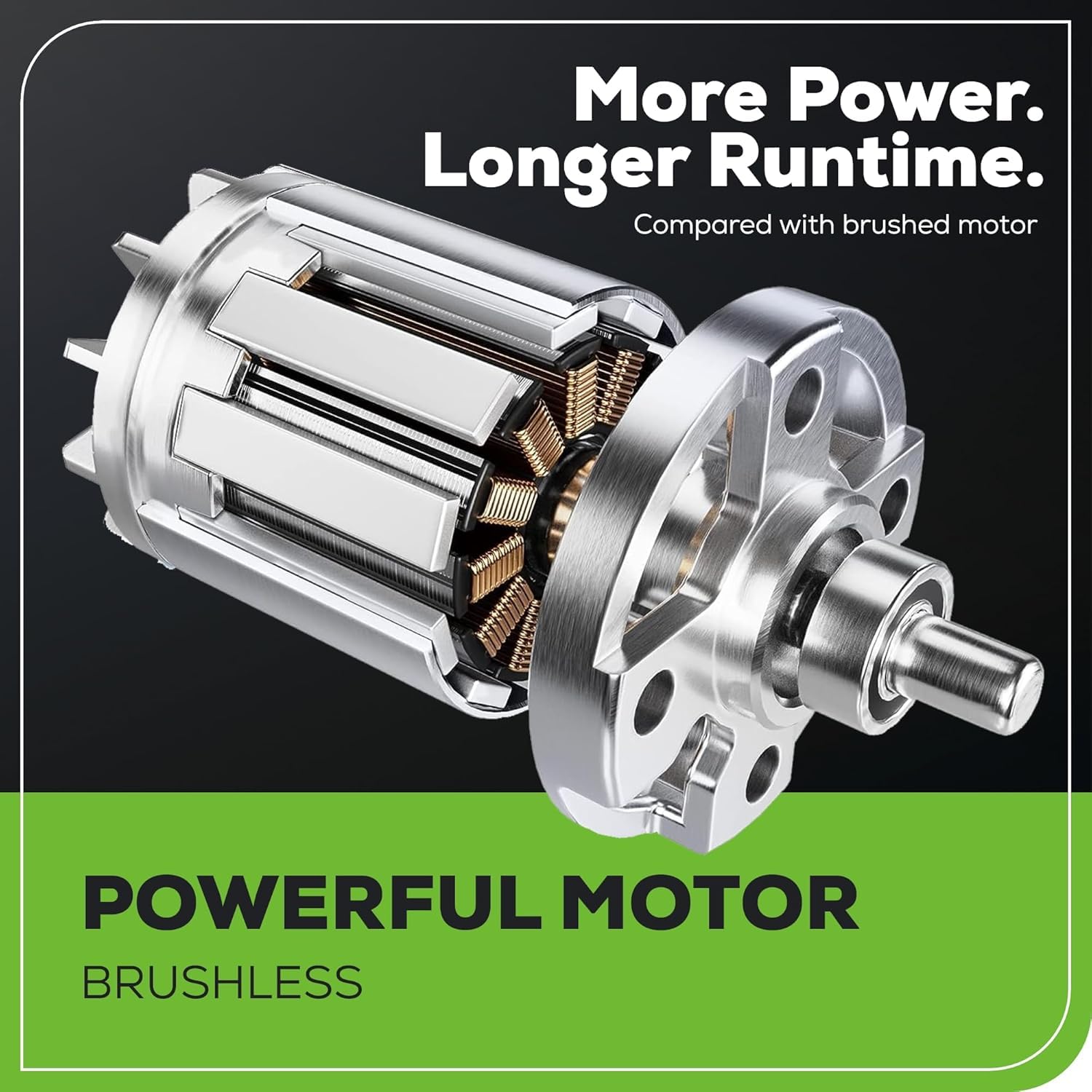 Greenworks GD40LM46HPK4 - Cortacésped inalámbrico (40 V, Corte de 46 cm, Motor sin escobillas, Bolsa de Hierba 55 L, 7 Alturas Ajustables, con batería de 4 Ah y Cargador