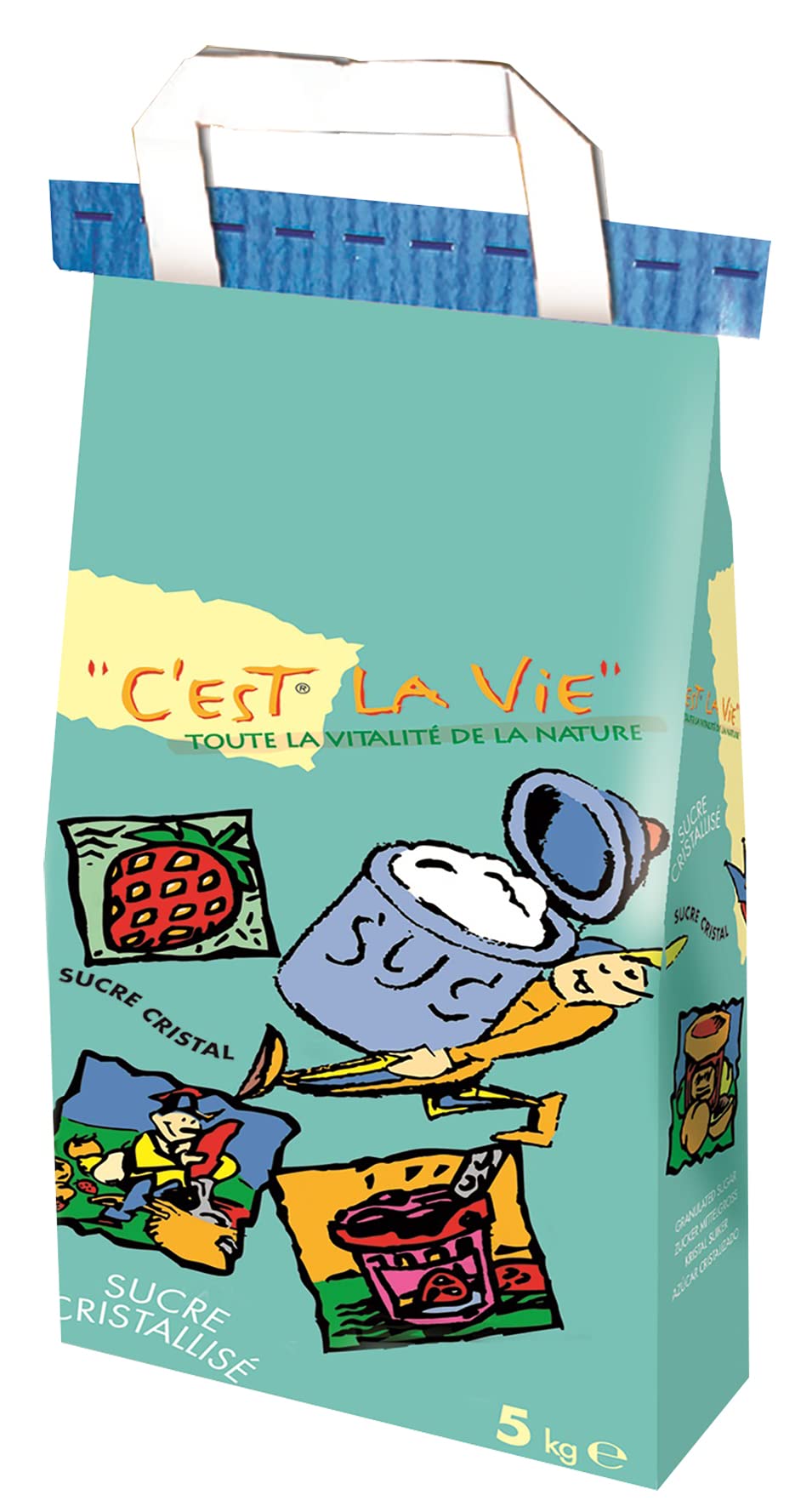 Sucre Cristalisé C'est La Vie 5kg/sac - Lot de 5, 10, 15 et 20kg - Expédition depuis France par la sté Bo Time (1)