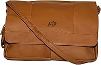 Vista 1 de NCAA Colorado Buffaloes Tan piel Laptop Messenger Bag