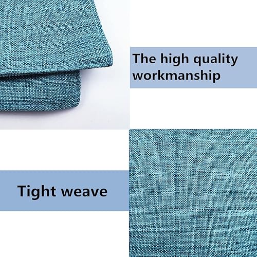 Miniatura 6 de WAZAIGUR Juego de 6 manteles individuales tejidos de tela, lavables, antideslizantes, para mesa de comedor, manteles individuales de cocina (verde