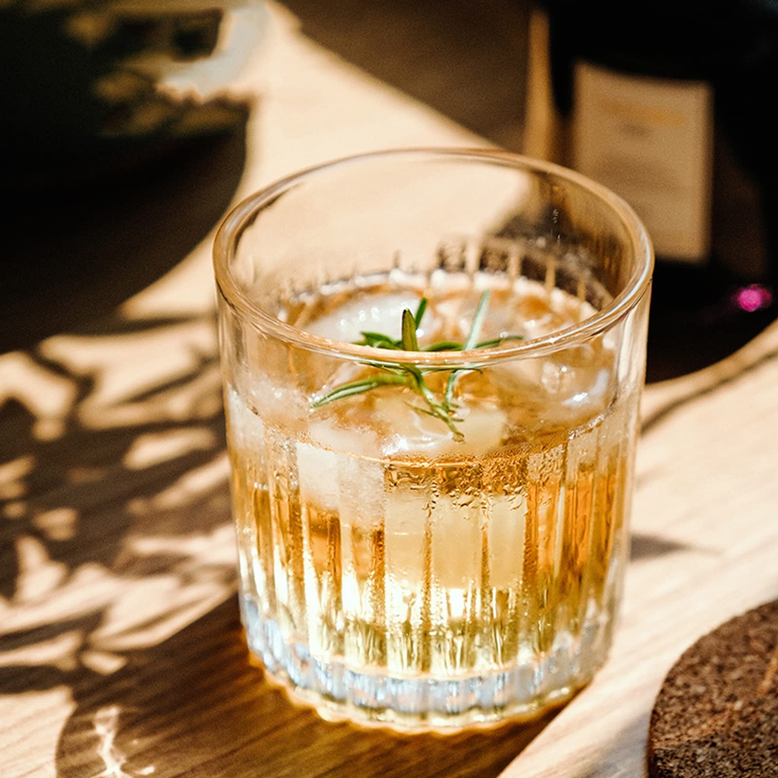 Kryształowe szklanki do whisky, szkło barowe, przezroczyste szklanki do wody, do whisky lub koktajli, kryształowe szklanki do wina, idealne na dom, restauracje i imprezy, 6 sztuk szklaneczek do soku i