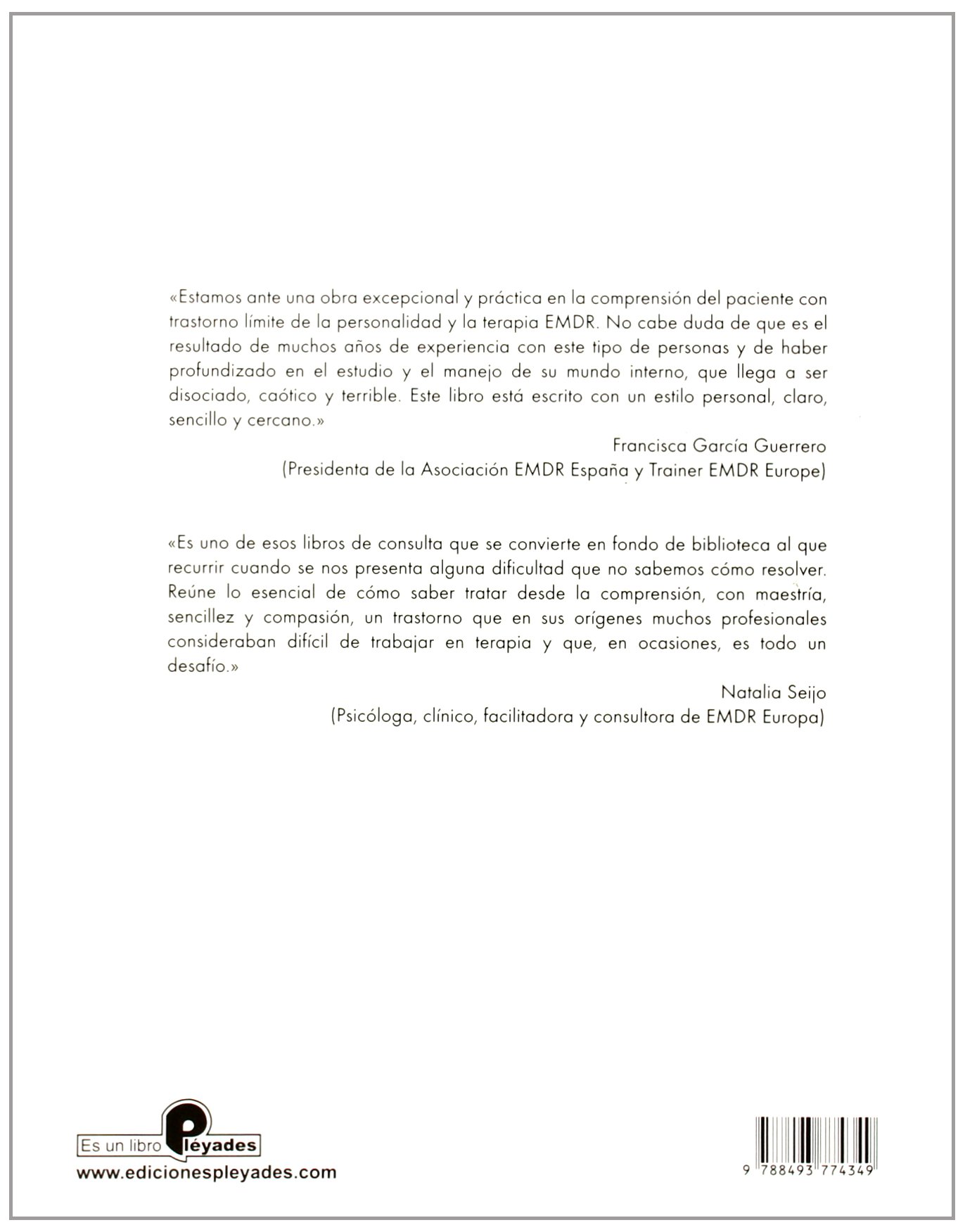 Trastorno Límite De La Personalidad Y EMDR (LIBROS DE PSICOLOGIA)