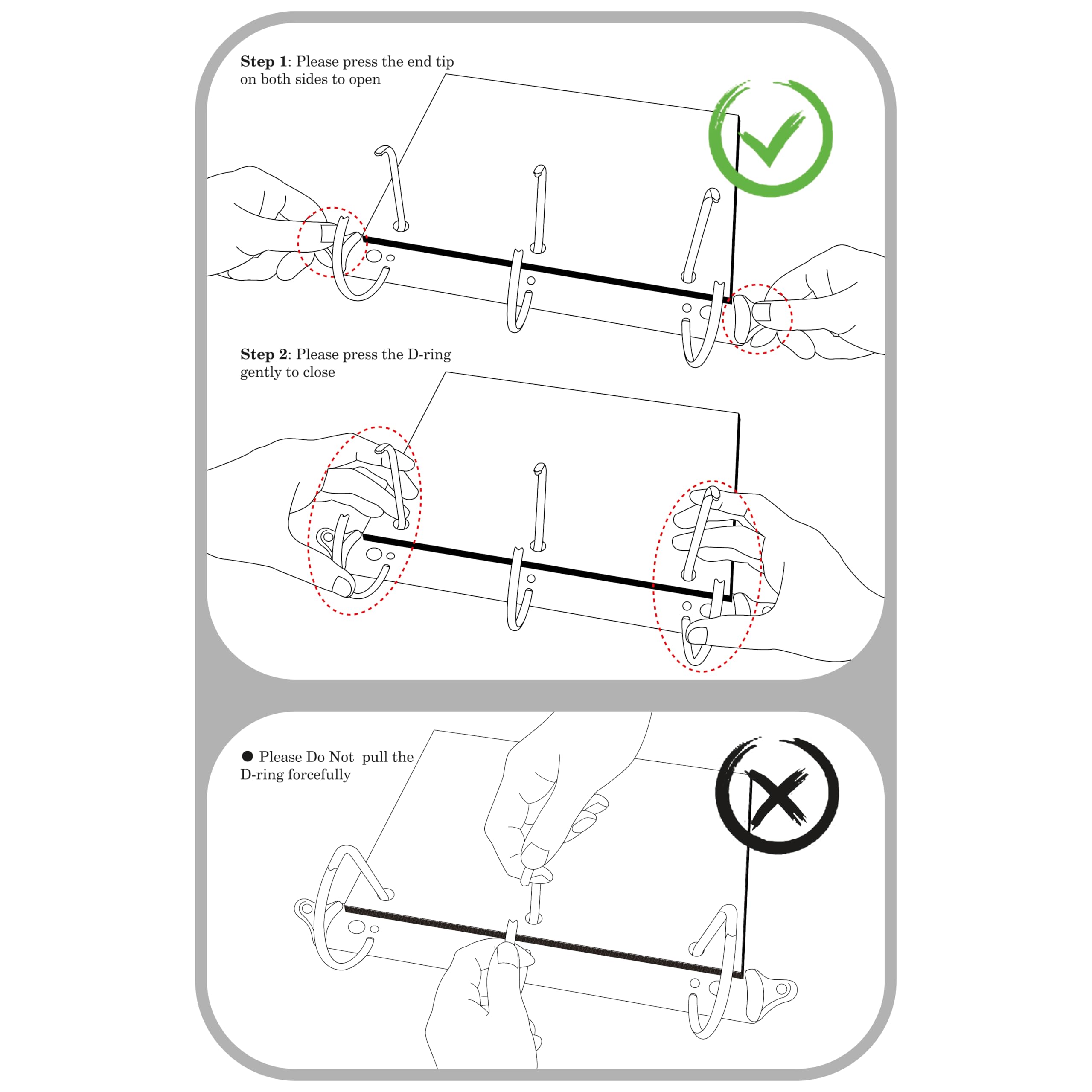 Carpeta con cremallera de 3 anillos, capacidad para 700 hojas, carpeta de 3 pulgadas con correa para el hombro para laptop de 13 pulgadas para la escuela y la oficina, color azul