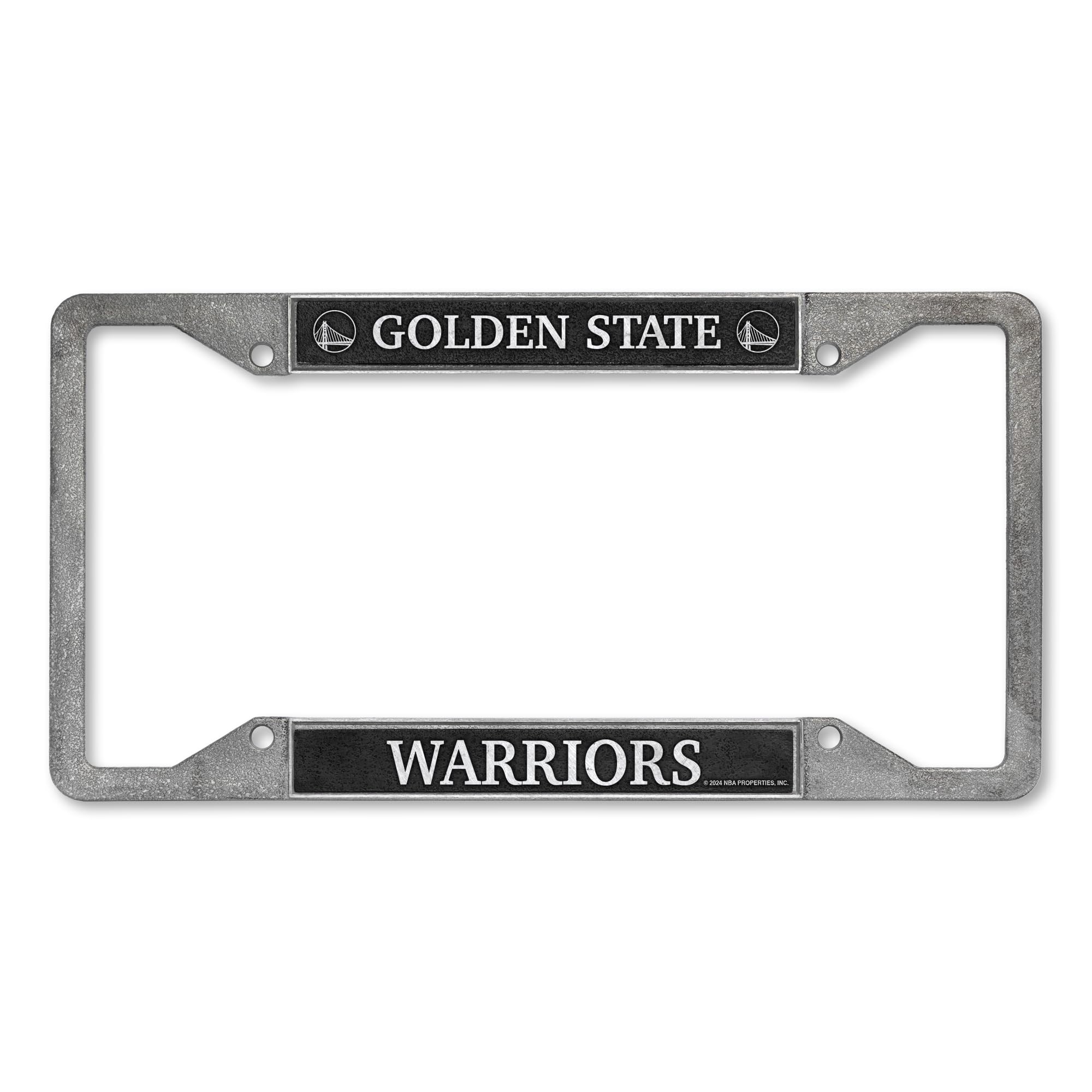 Rico Industries NBA Basketball Golden State Warriors Pewter License Plate Frame 12