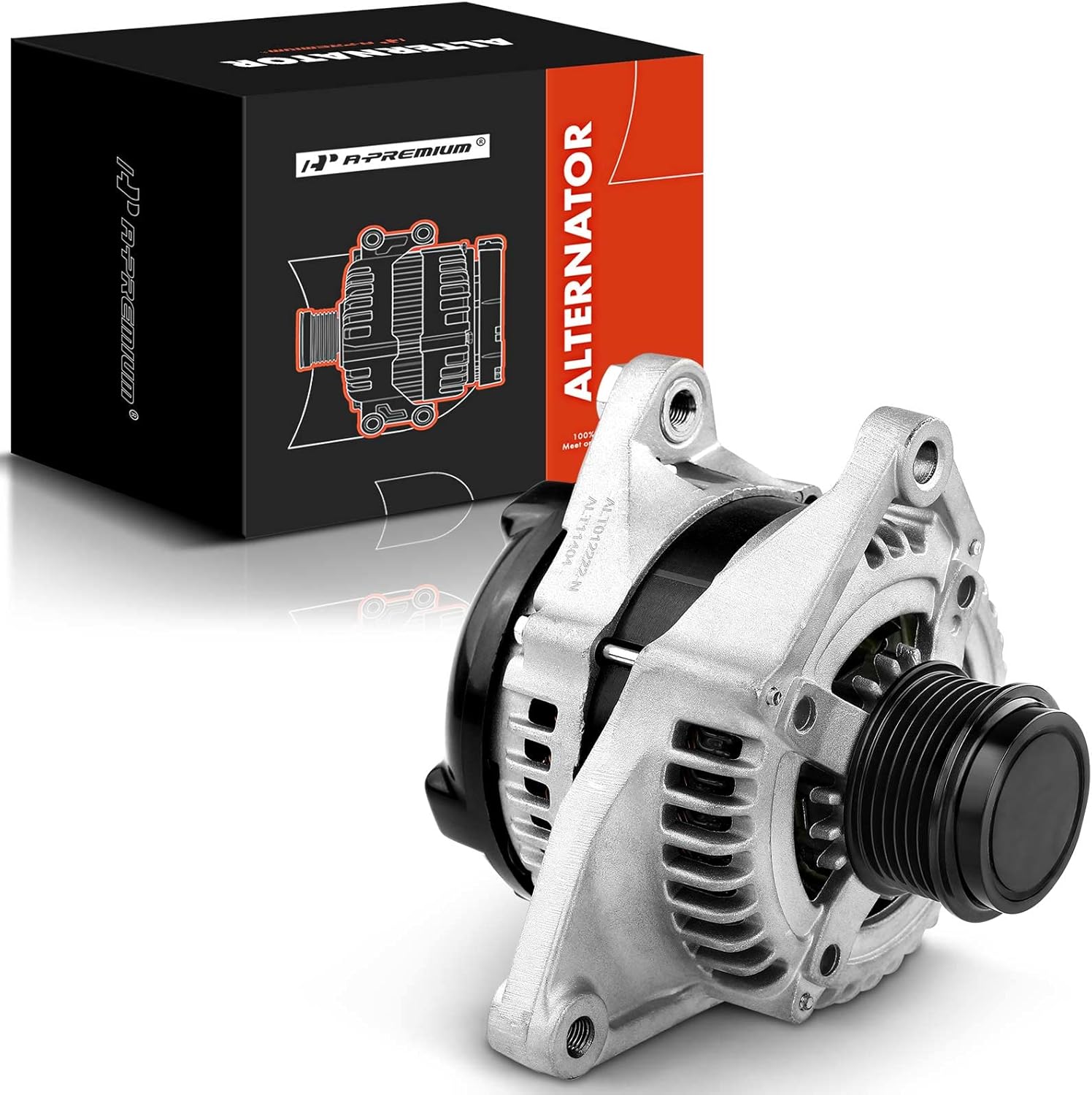 A-Premium Alternator Compatible with Toyota Highlander 2009-2014 L4 2.7L, Venza 2009-2016 L4 2.7L, 12V 150A Clockwise 6-Groove Pulley, Replace# 27060-36040, 27060-0V030, 104210-2570