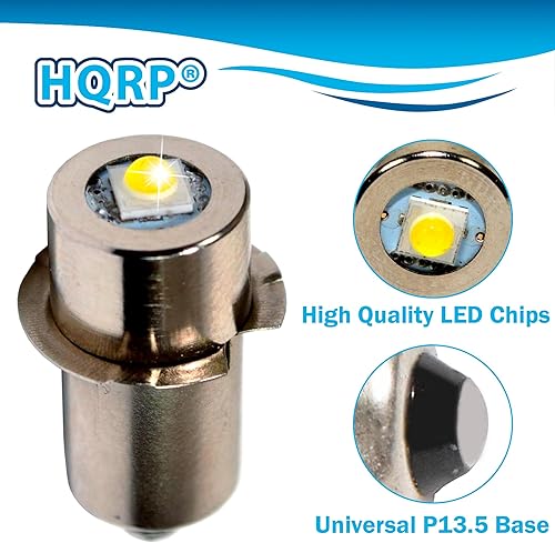 Miniatura 7 de HQRP Bombilla LED de alto brillo de 3 W 250 LM, compatible con 12 14.4 18 voltios Hitachi Ryobi Skil Makita Craftsman Bosch Porter Cable Dewalt