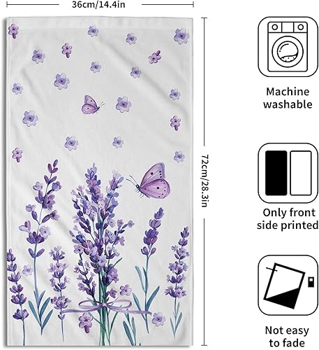 Vista 122 de Giwawa Juego de 2 toallas de mano de hojas marrones, toallas de baño bohemias suaves y delgadas, altamente absorbentes, decorativas, para cocina