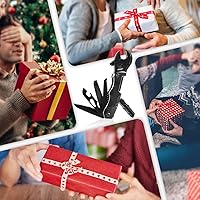 Vista 5 de Llave multiherramienta, llave ajustable con destornillador Phillips de cabeza plana, lima de uñas, abrelatas de botellas, depósito de Gris