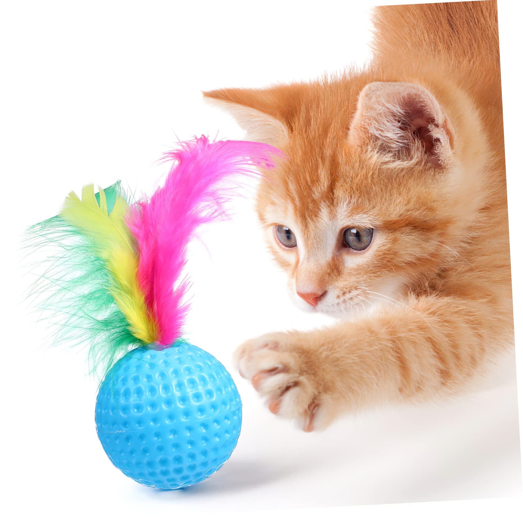 Yardwe 3 Set di Giocattoli per Gatti Assortiti con Giocattoli Squittenti 3 Casuali