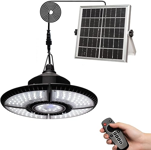 HULPPRE Luz solar de cobertizo con sensor de movimiento de 4 modos disponibles durante el día, 120 LED, luz solar brillante para interiores y HULPPRE Luz solar de cobertizo con sensor de movimiento de 4 modos disponibles durante el día, 120 LED, luz solar brillante para interiores y