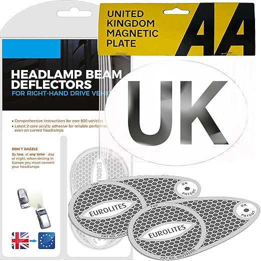 Xtremeauto Eurolites Deflectors Headlight Deflectors For Europe Beam Benders & AA UK