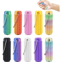 10PCS Little Ouchies Fidget,Portable Stim Toolocket-Sized Fidget Toys Sensory Keychain,3D Printed Venting Key Pendant, Stim Keychain for Anxiety Relief Positive