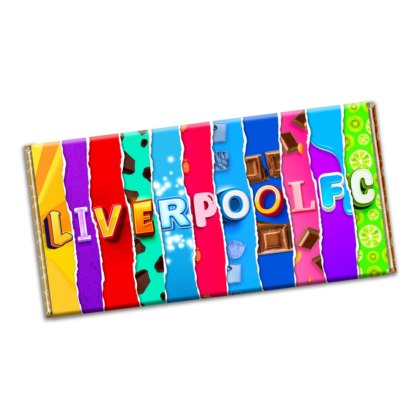 Liverpool Football Club Chocolate Bar Wrapper Gift Present for Sports Birthday (#1296) (with chocolate bar)