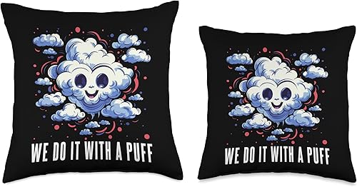 Miniatura 3 de Smoking Puff Smoker Smoky Lover - Almohada de marihuana, 18 x 18 pulgadas, multicolor