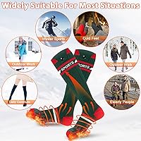 Vista 33 de 8000mAh*2 Heated Socks for Men Women with App Control,Large-Capacity Rechargeable Battery,360°Heating Warming,Electric Winter Socks,Foot Sole