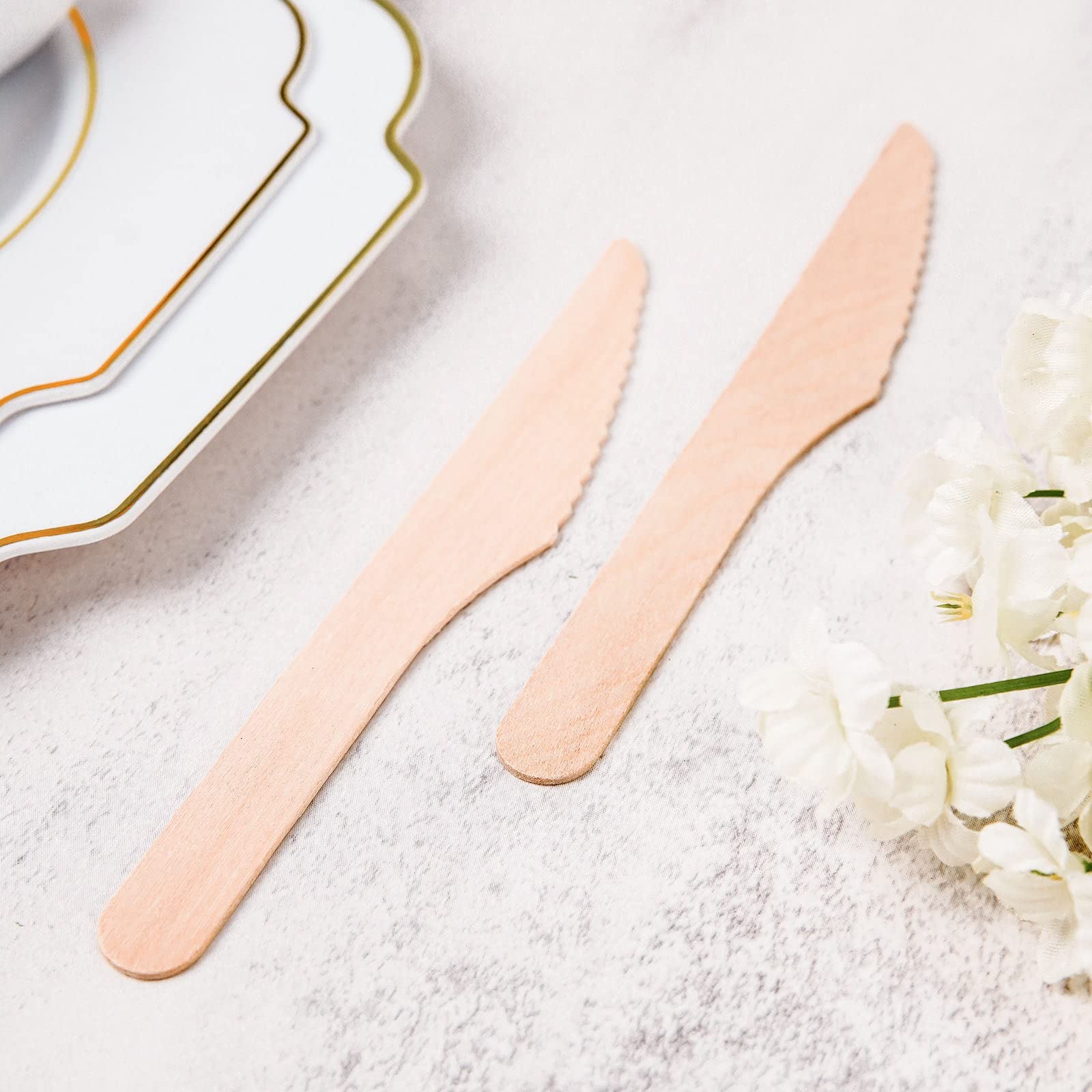 TABLECLOTHSFACTORY 100 Pcs - Environmentally Friendly Disposable 7