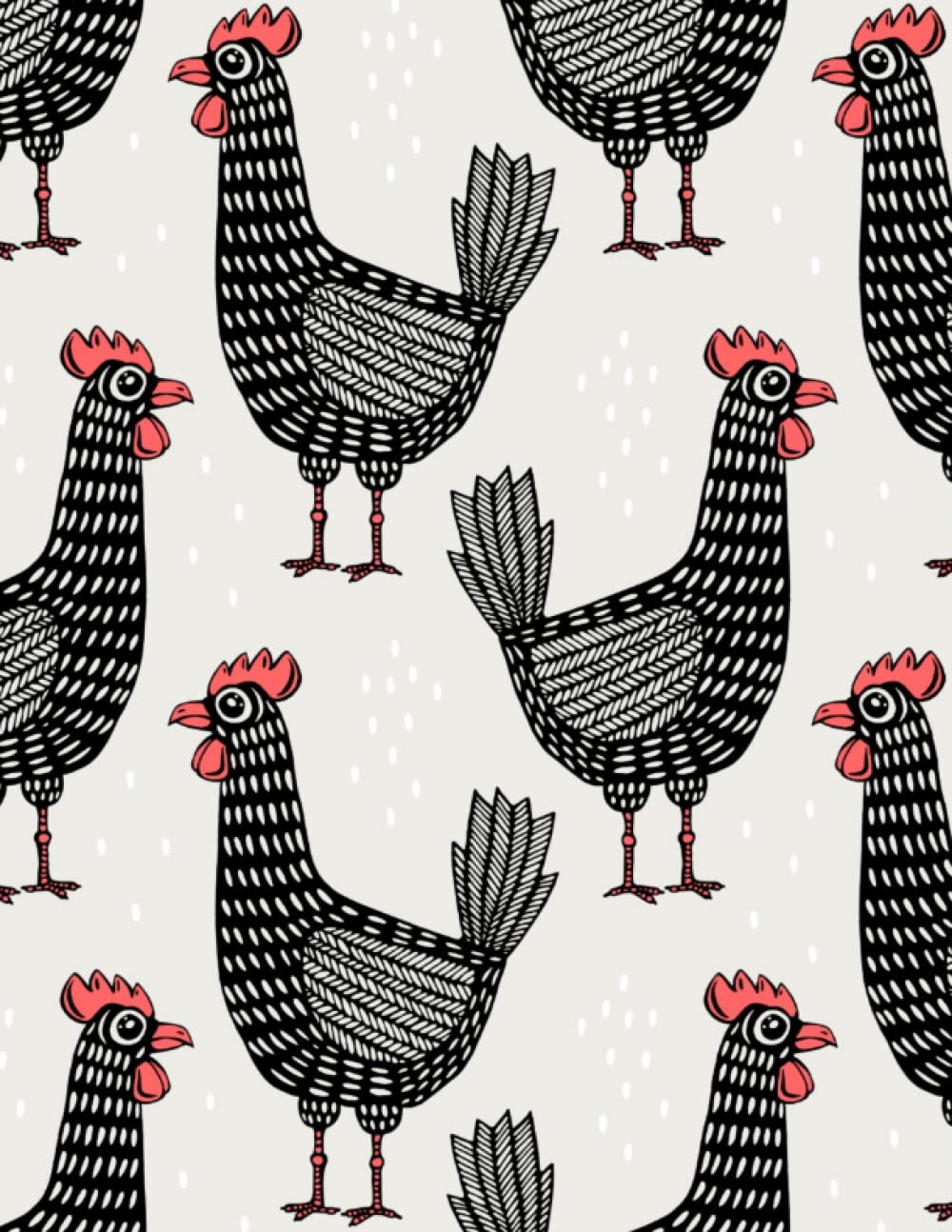 Notebook with Chickens | Chicken Notebook | College Ruled Notebook | Chicken Journal | 120 Lined Pages