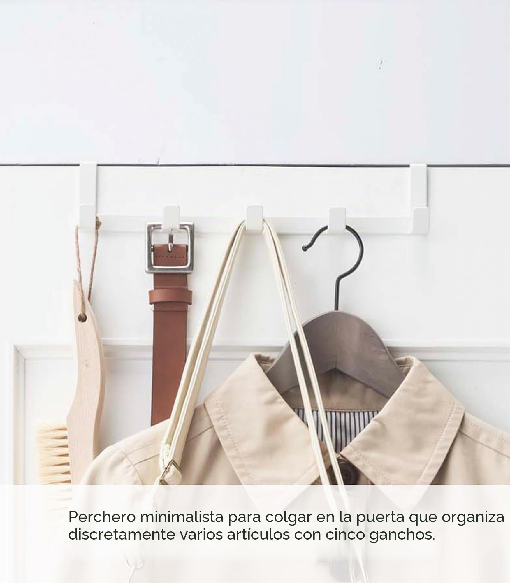 YAMAZAKI Home Smart - Zapatero para puerta blanco