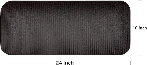 Miniatura 9 de Fitvids All Purpose 1/2-Inch Extra Thick High Density Anti-Tear Exercise Yoga Mat and Knee Pad with Carrying Strap, Multiple Colors Púrpura,Rojo