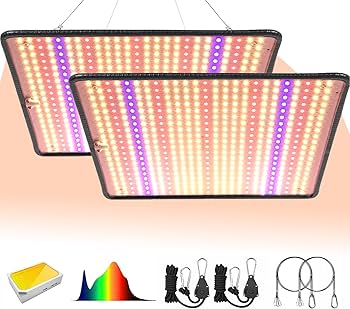 【すー】LED Grow Light フルスペクトル 植物育成用 Amazon.co.jp: GREENSINDOOR 植物育成ライト LED 36W 超薄型