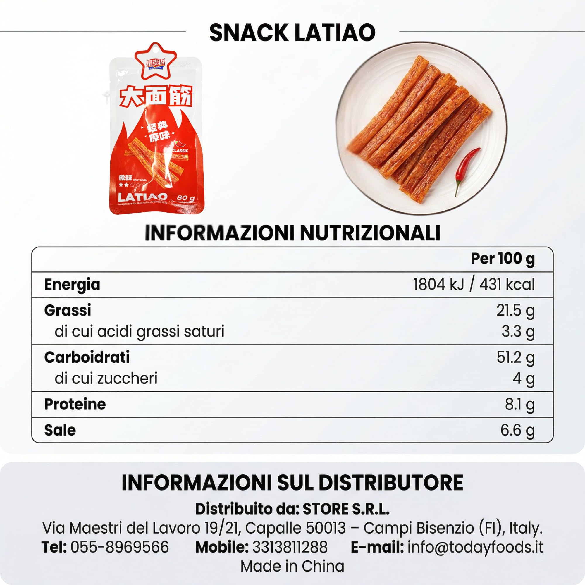 HU TASTE Mix Snack Salati Orientali 10 Pezzi Box Cibo Cinese e Giapponese con Latiao e Snack al Konjac